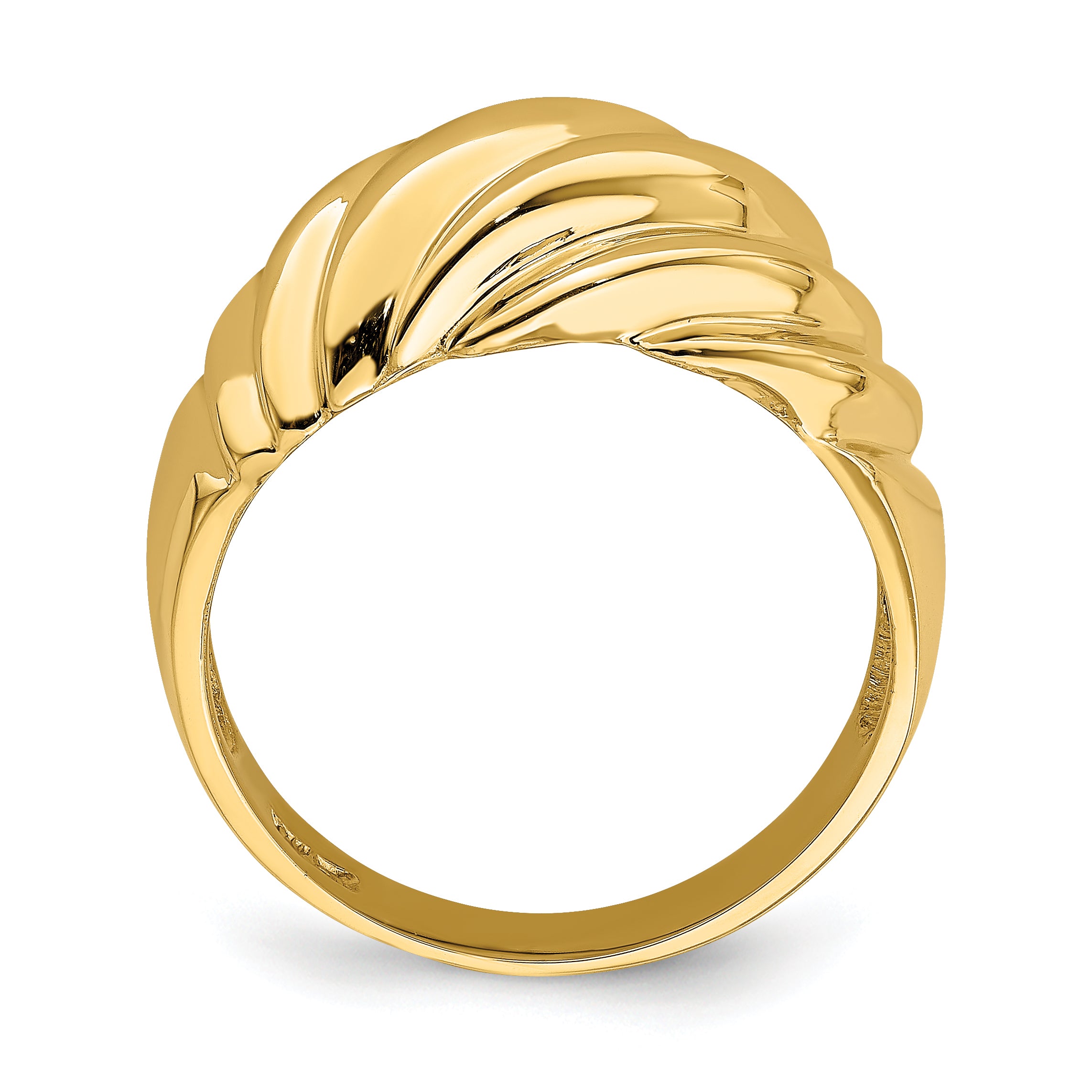 14k Polished Shrimp Fashion Ring Secondary image