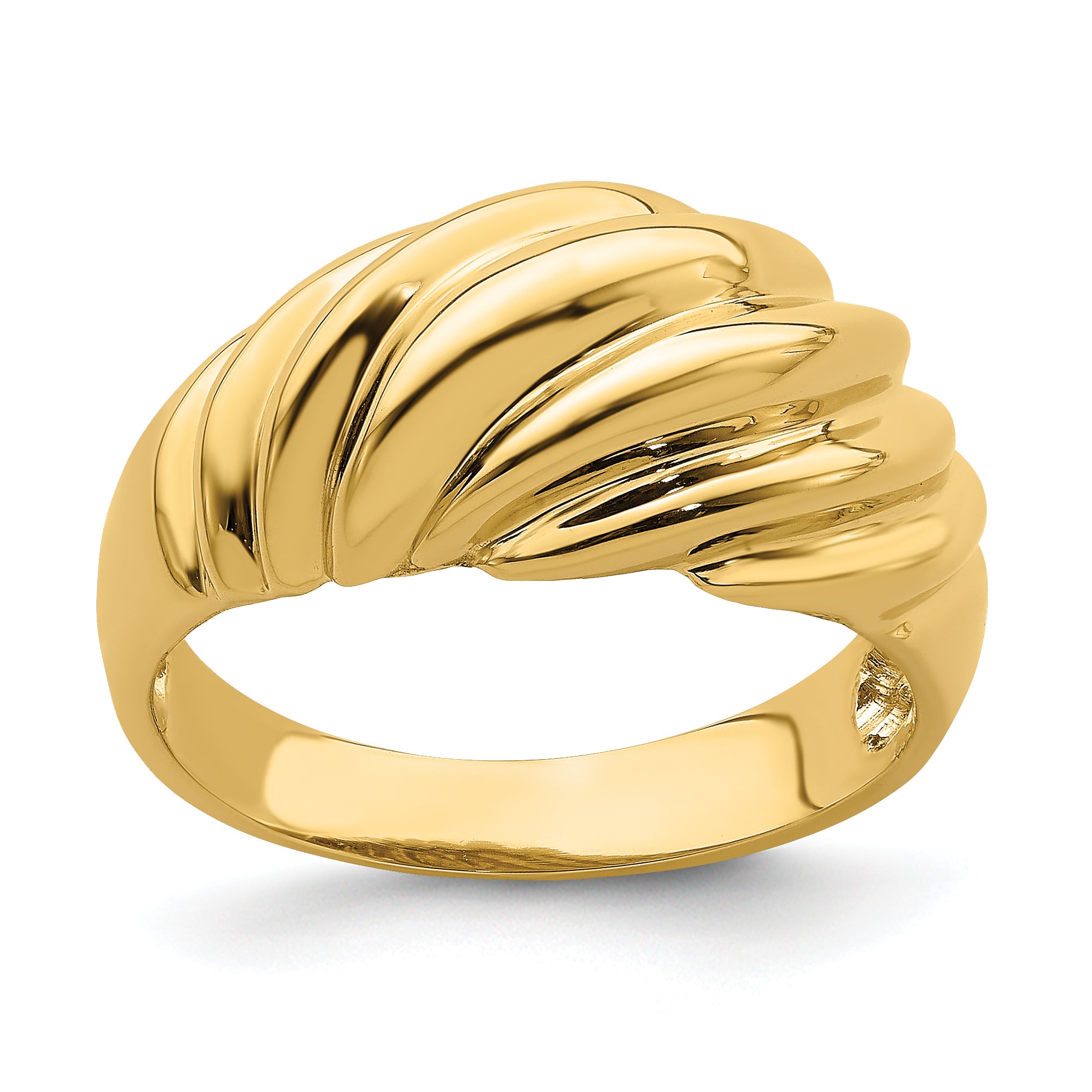 14k Polished Shrimp Fashion Ring Main image