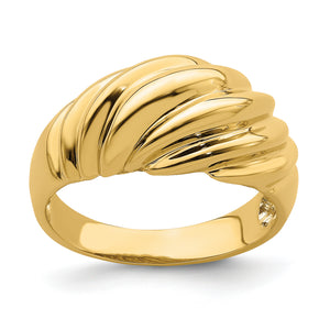 14k Polished Shrimp Fashion Ring