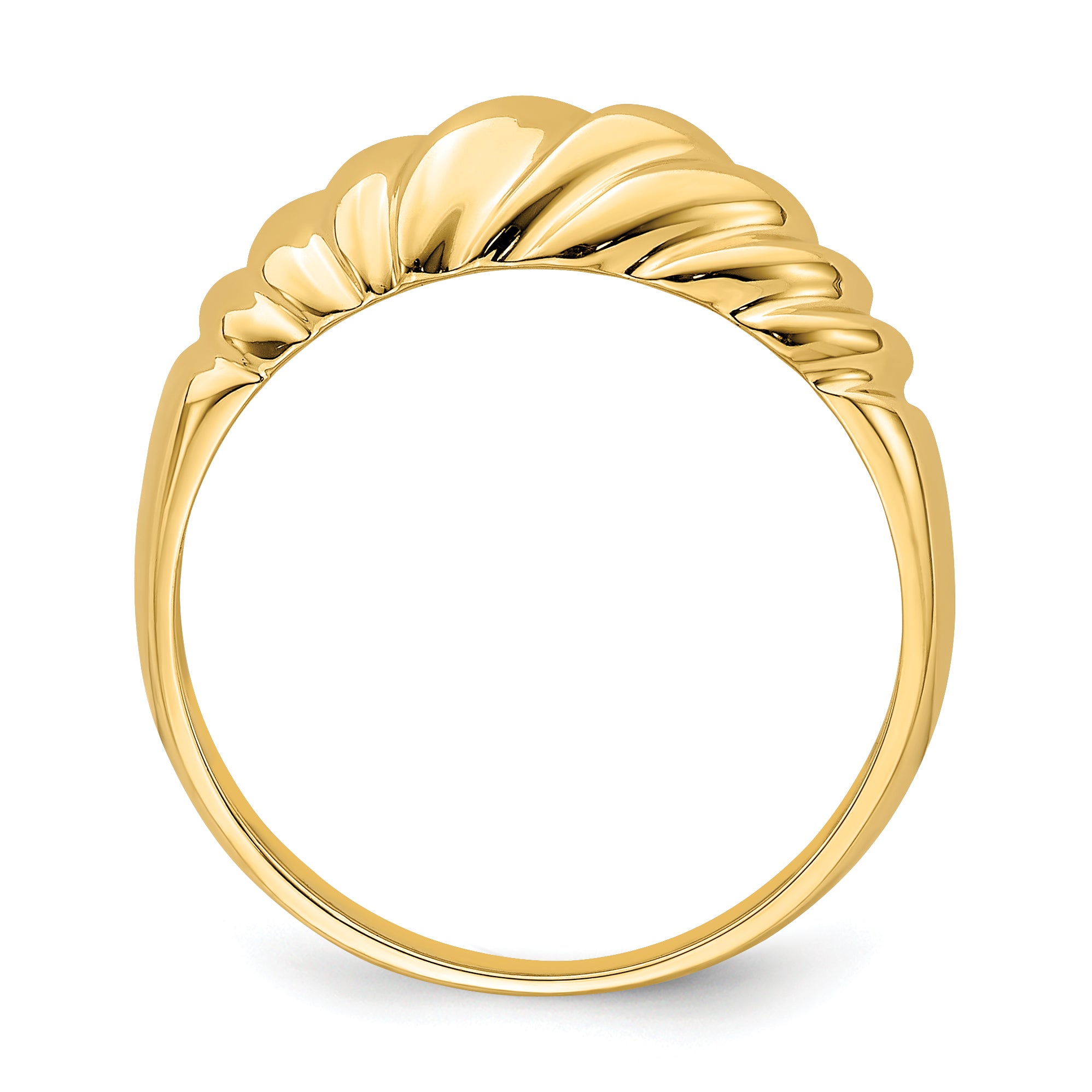 14k Polished Dome Ring Secondary image
