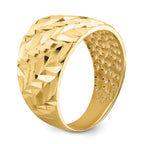 14k D/C Arrow Slash Dome Ring