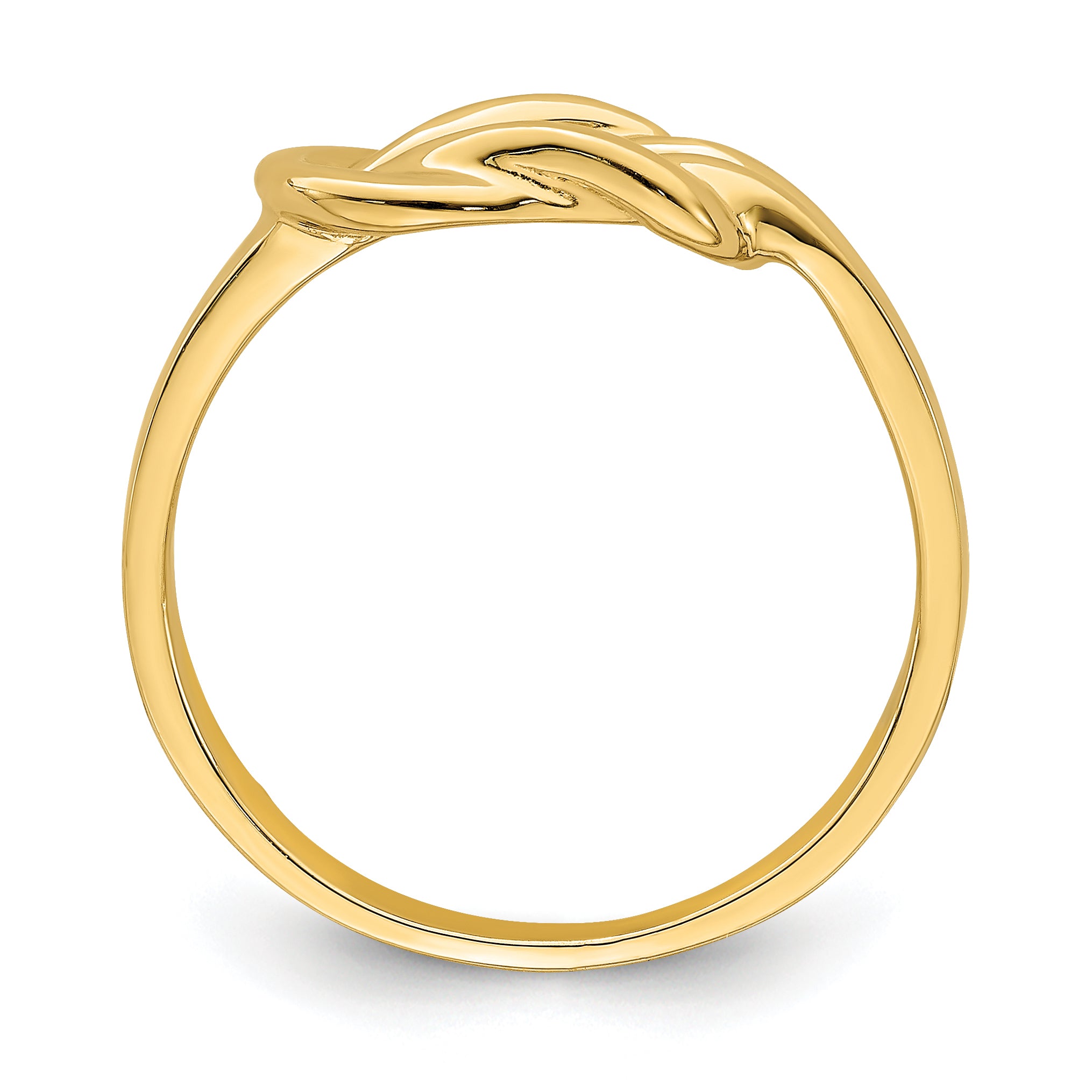 14k Polished Freeform Love Knot Ring Secondary image