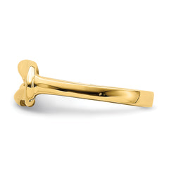 14k Polished Freeform Love Knot Ring