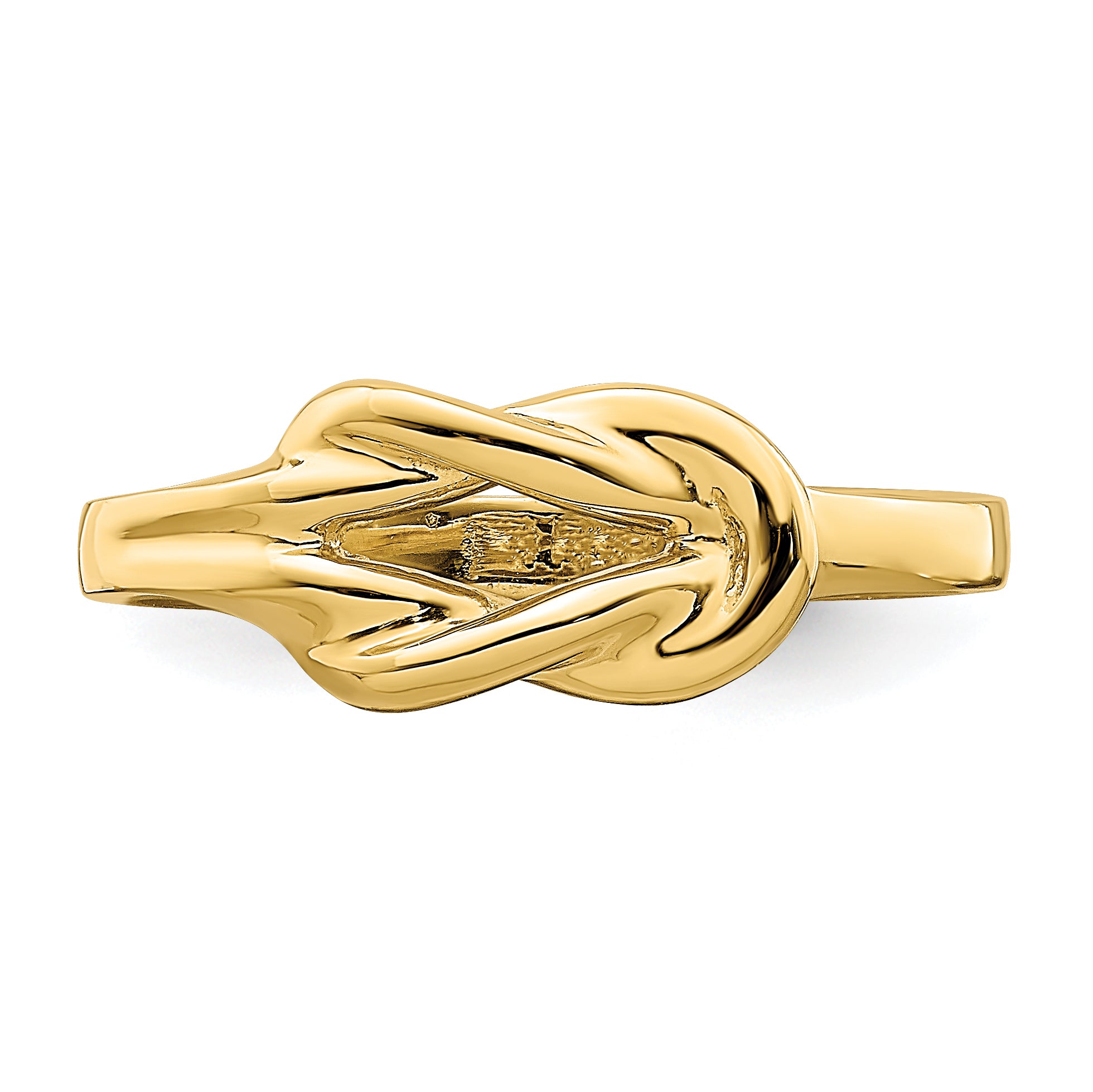 14k Polished Freeform Love Knot Ring