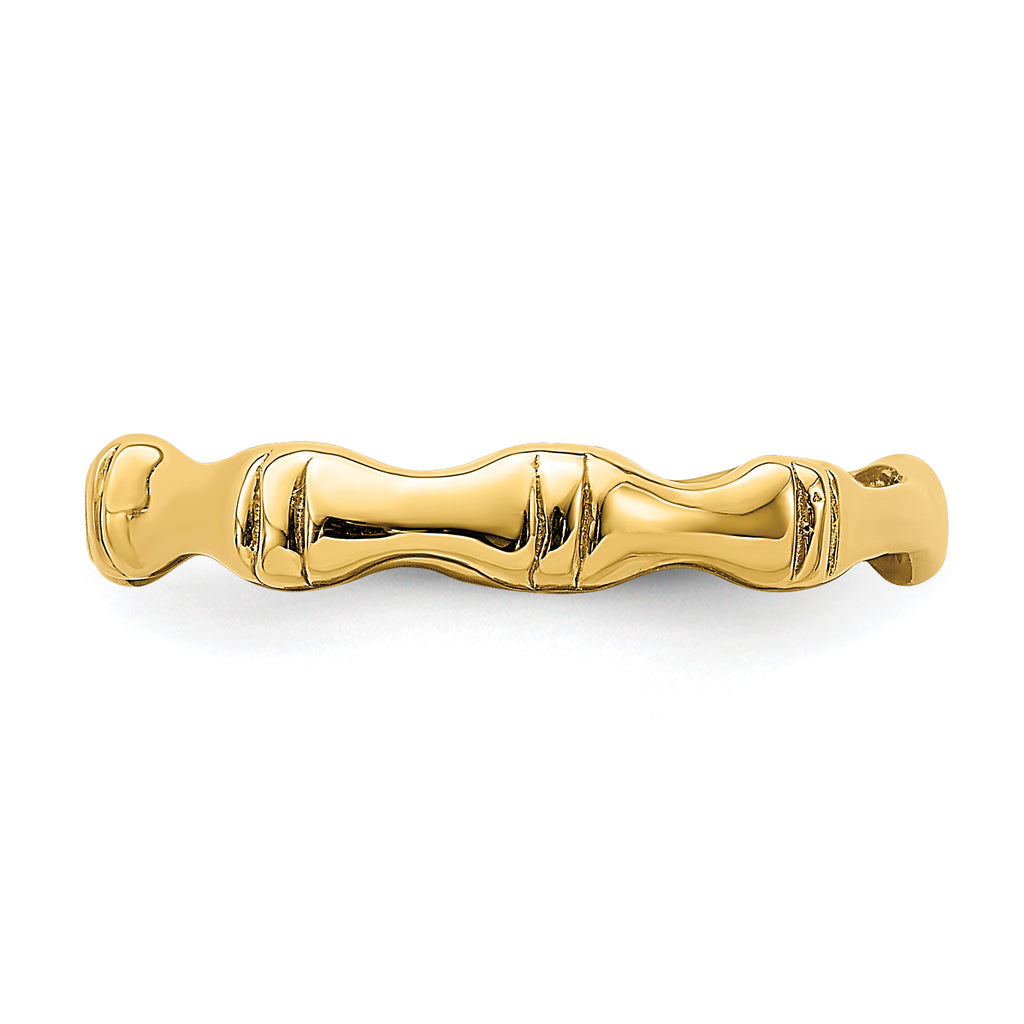 14k Polished Bamboo Band