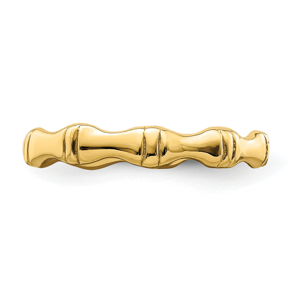 14k Polished Bamboo Band
