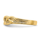 14k Polished Braided Knot Ring