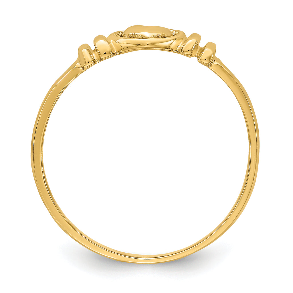 14k Polished Heart Ring