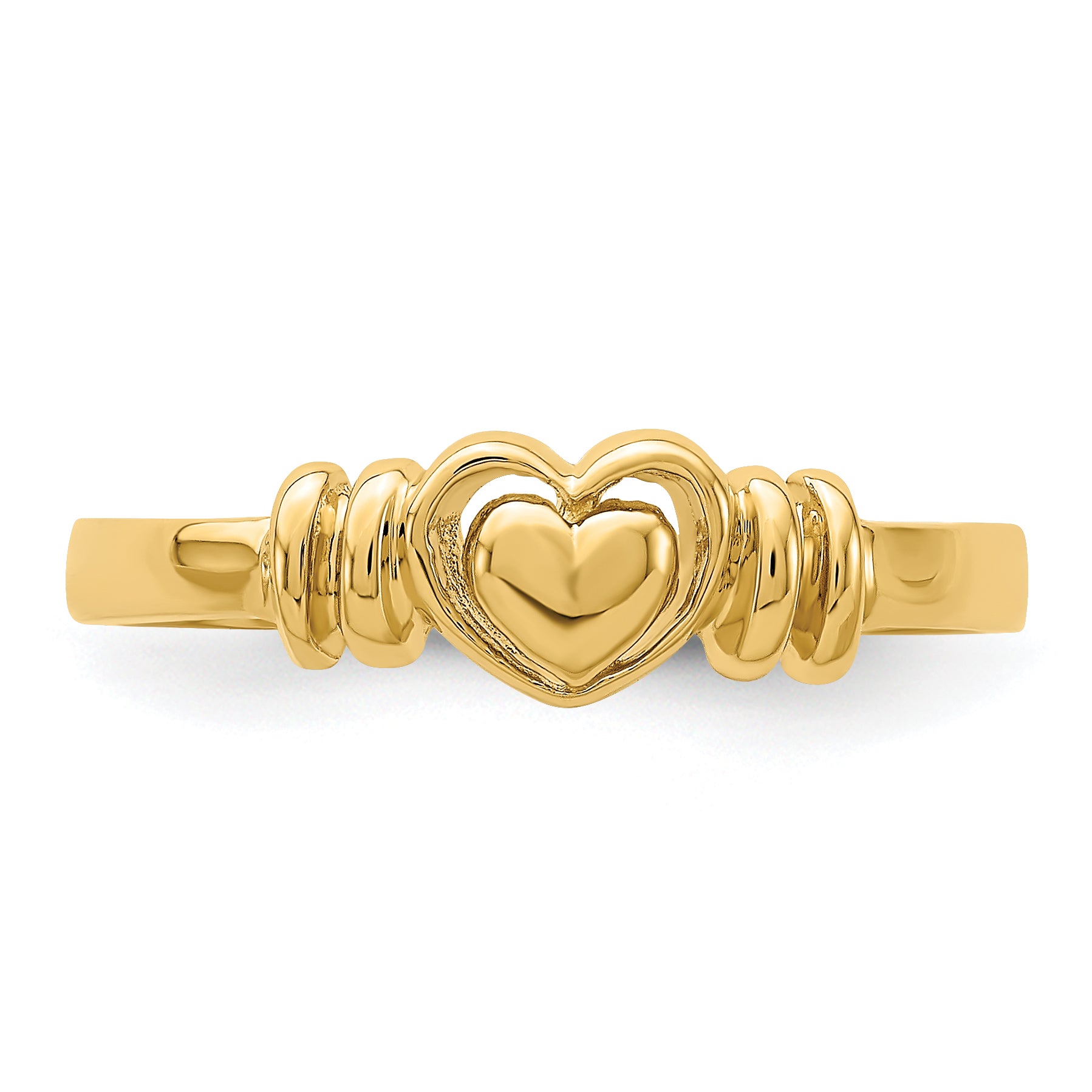 14k Polished Heart Ring