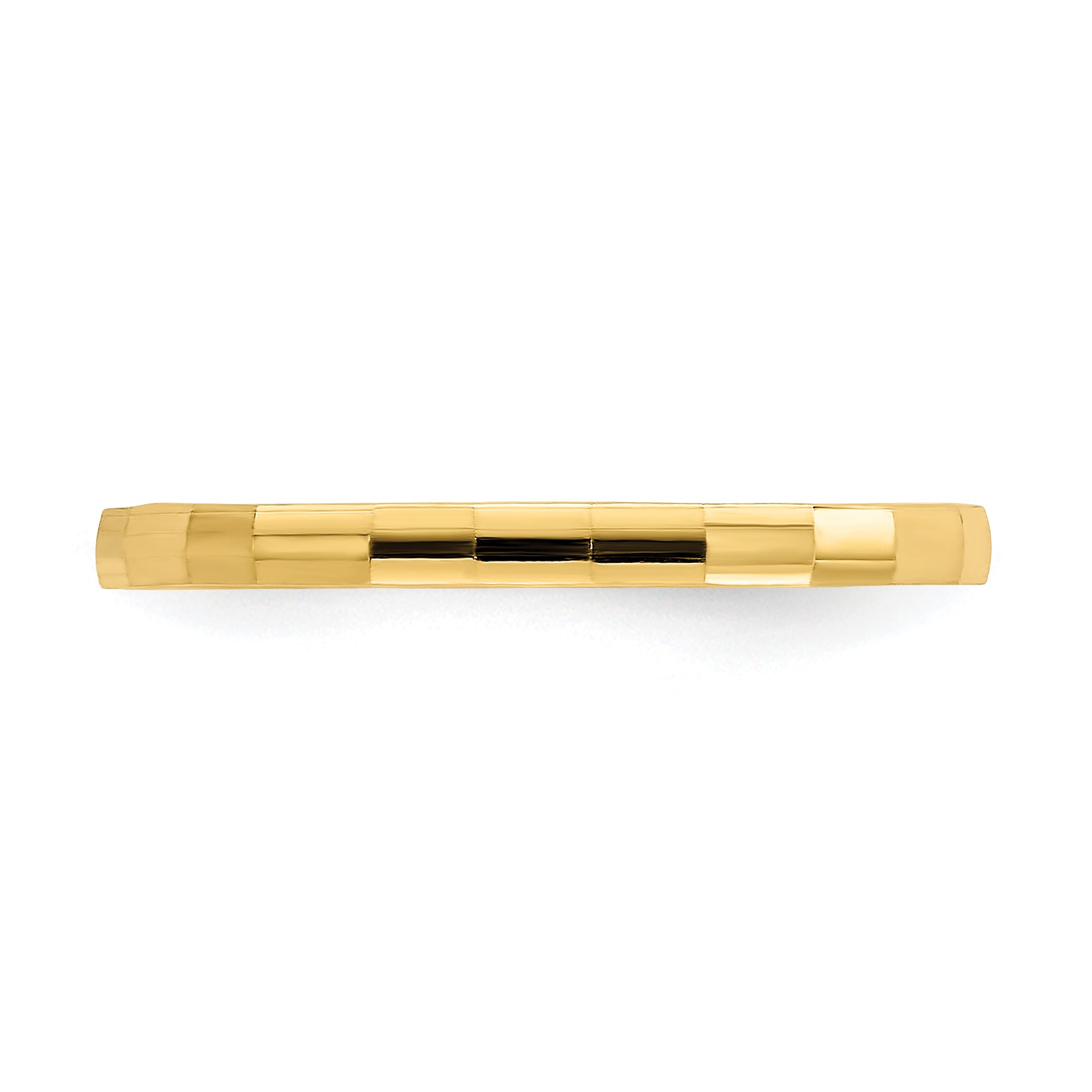 14k Bamboo Texture Band Childs Ring