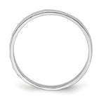 14k White Gold Bamboo Band Childs Ring