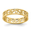 14k Beaded Scroll Cut-Out Band Child's Ring