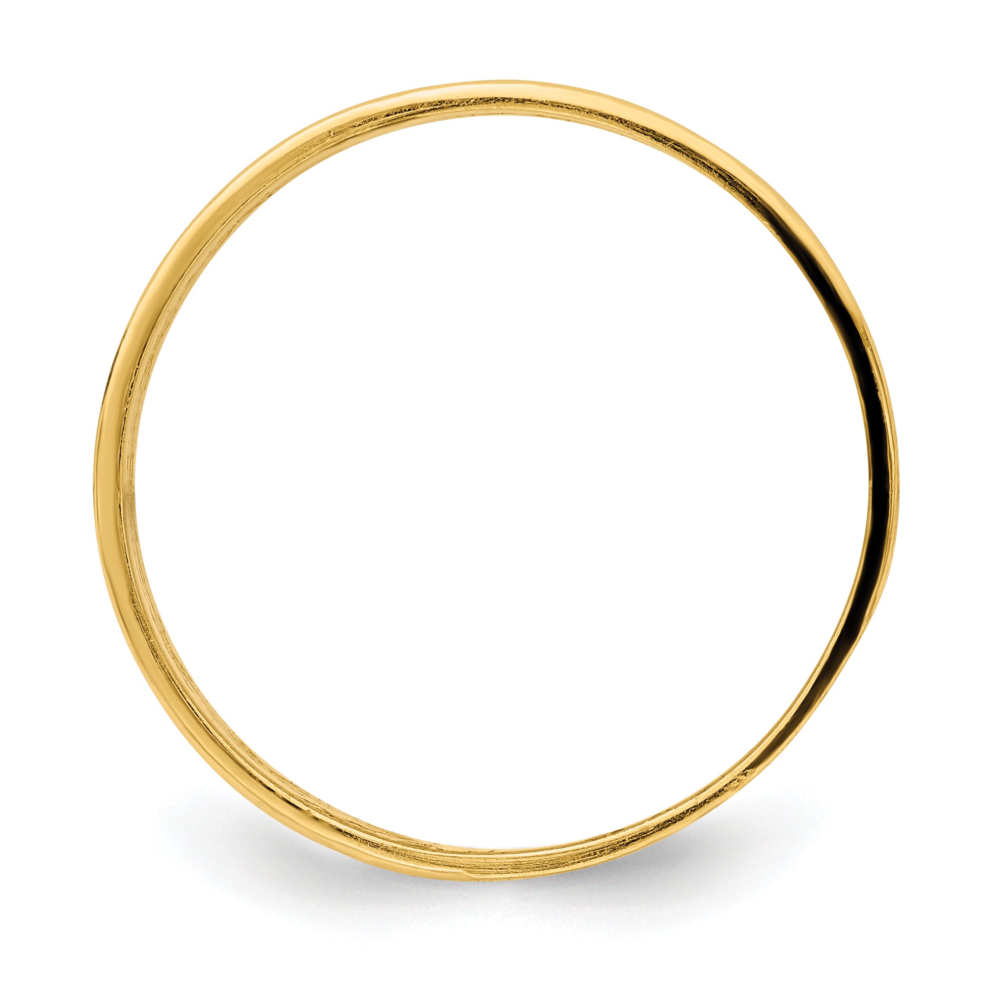 14k Wave Engraved Thumb Ring (size 9)