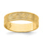 14k Wave Engraved Thumb Ring (size 9)