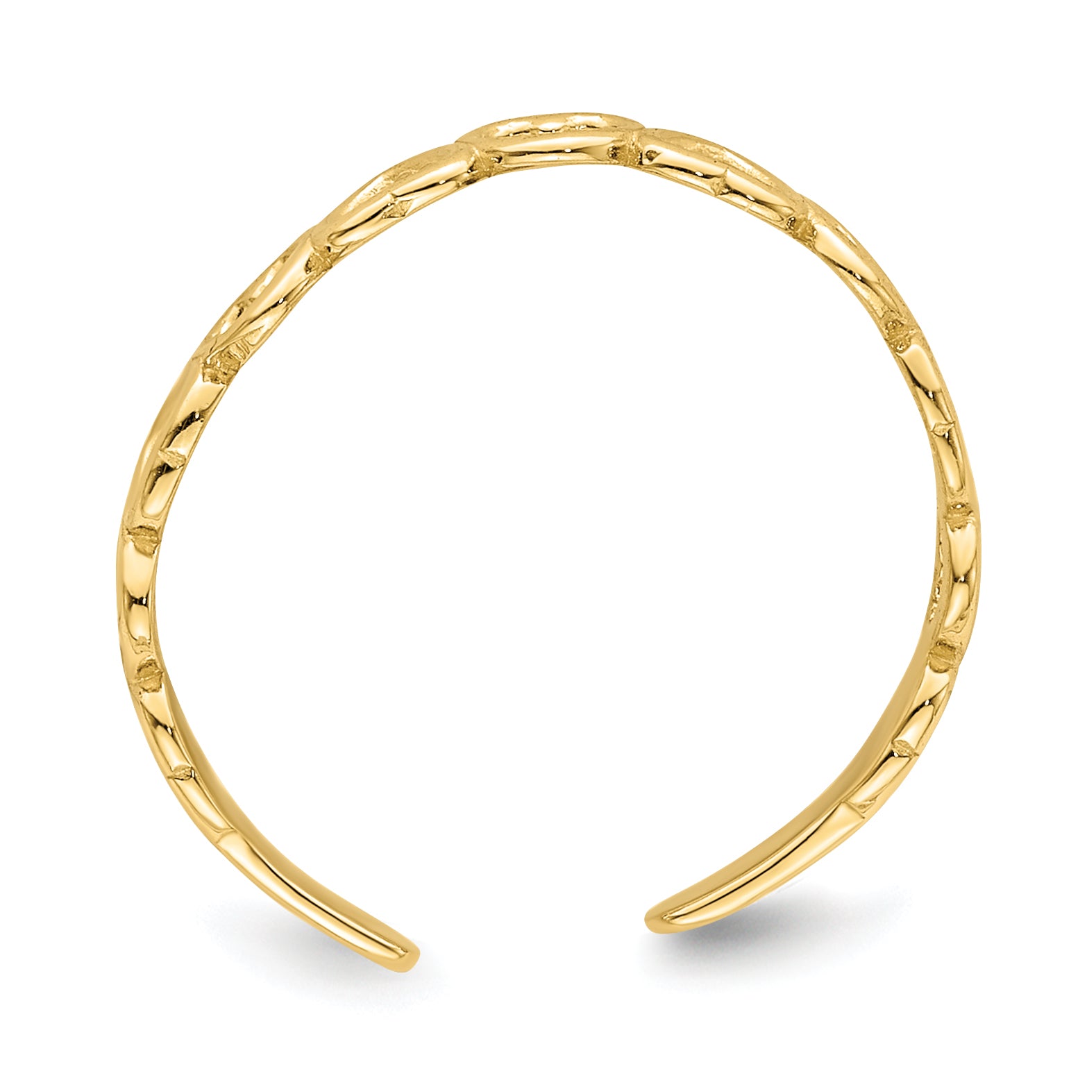 14k Adjustable Heart Toe Ring