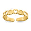 14k Adjustable Heart Toe Ring
