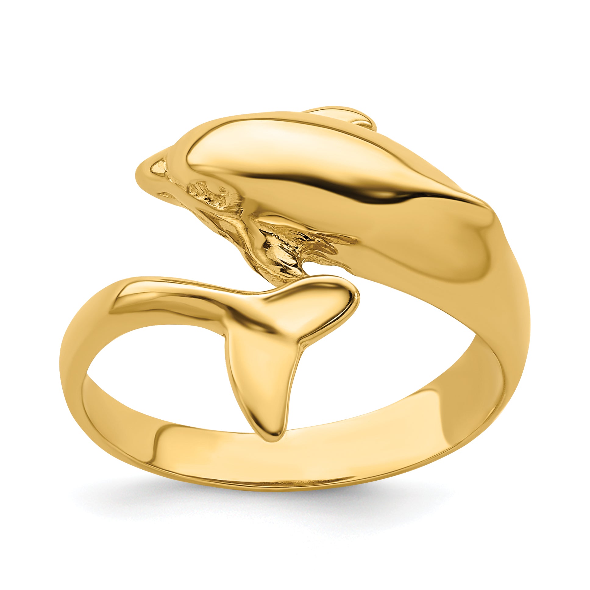 14k Polished Dolphin Ring Main image