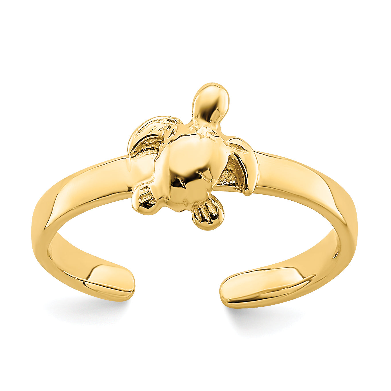 14k Adjustable Sea Turtle Toe Ring Main image