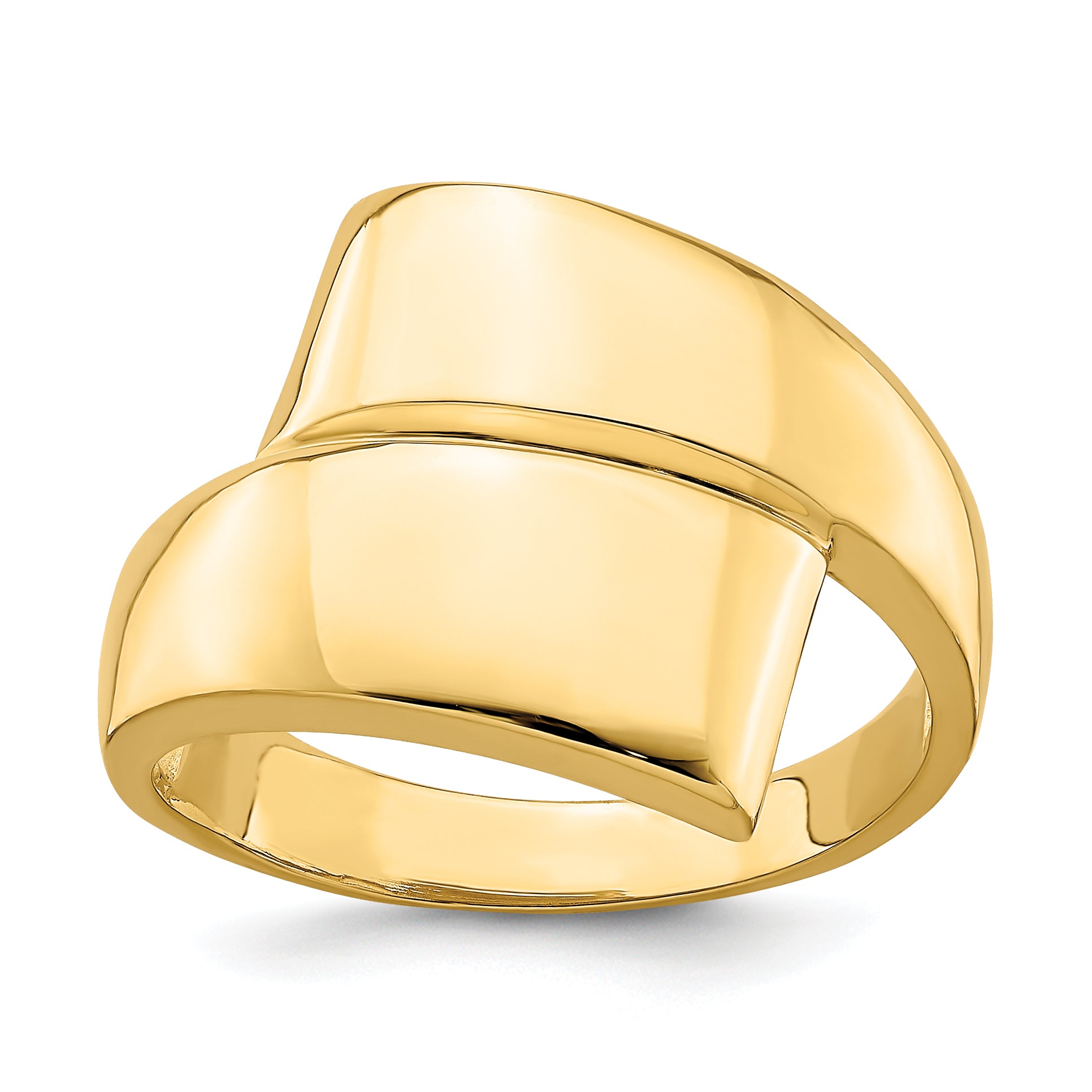 14K Polished Bypass  Ring Main image