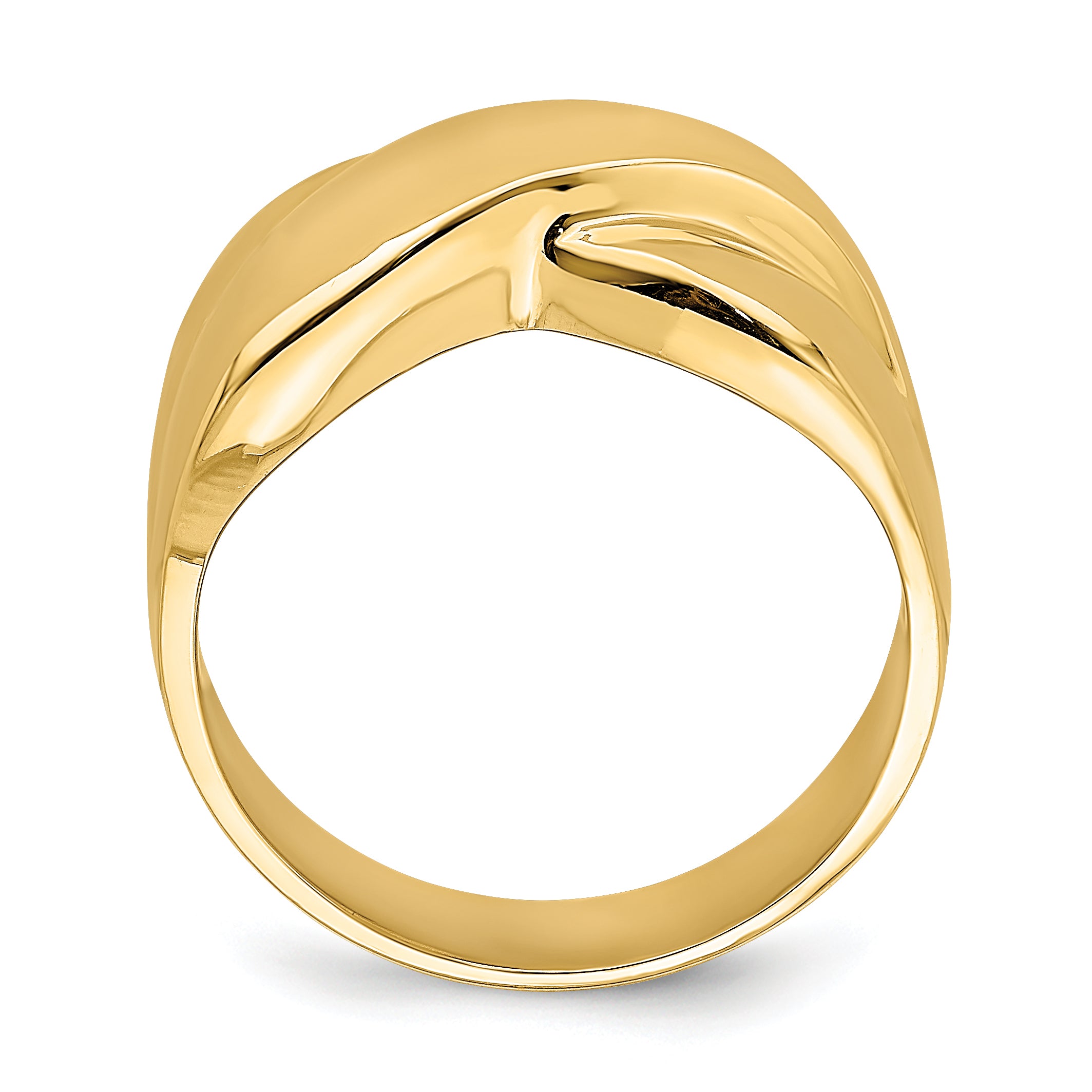 14K Polished   X   Dome Ring Secondary image