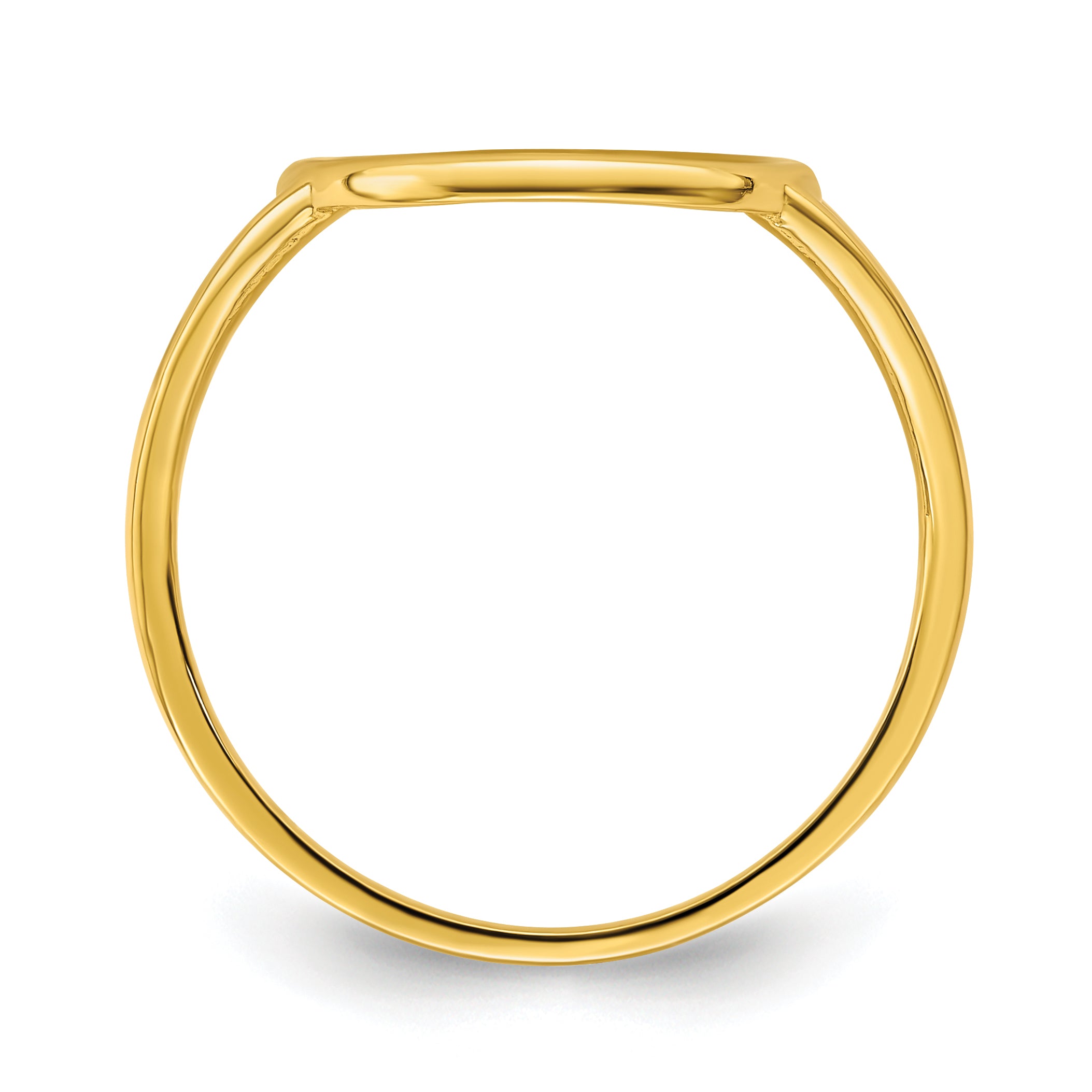 14k Polished Tree of Life in Circle Ring Secondary image