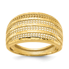 14K Polished Fancy Ring