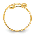 14K Polished Adjustable Fashion Ring