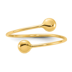 14K Polished Adjustable Fashion Ring