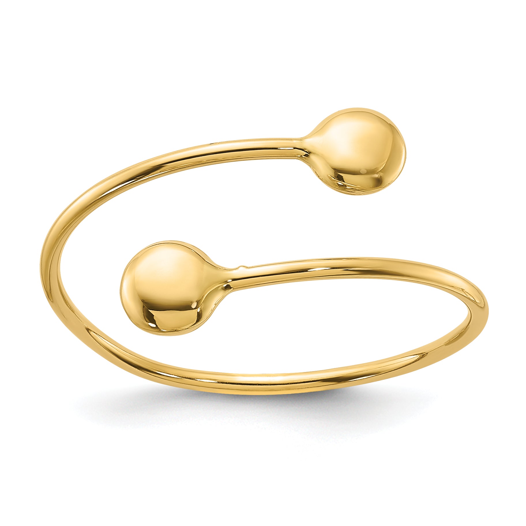 14K Polished Adjustable Fashion Ring Main image