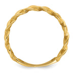 14k Polished Fancy Braided Size 7 Ring