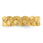 14k Polished Fancy Braided Size 7 Ring