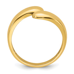 14K Polished Size 7 Bypass Ring