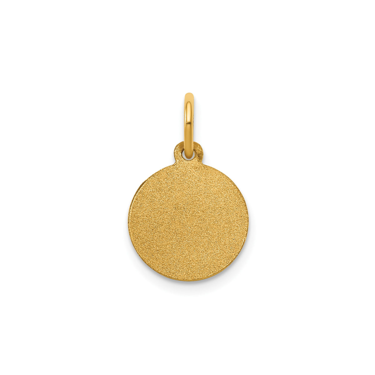 Round St. Catherine Medal in 14K Yellow Gold, 11.5mm - Sophia Jewelers