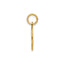 Round Guardian Angel Medal in 14K Yellow Gold, 13.25mm - Sophia Jewelers
