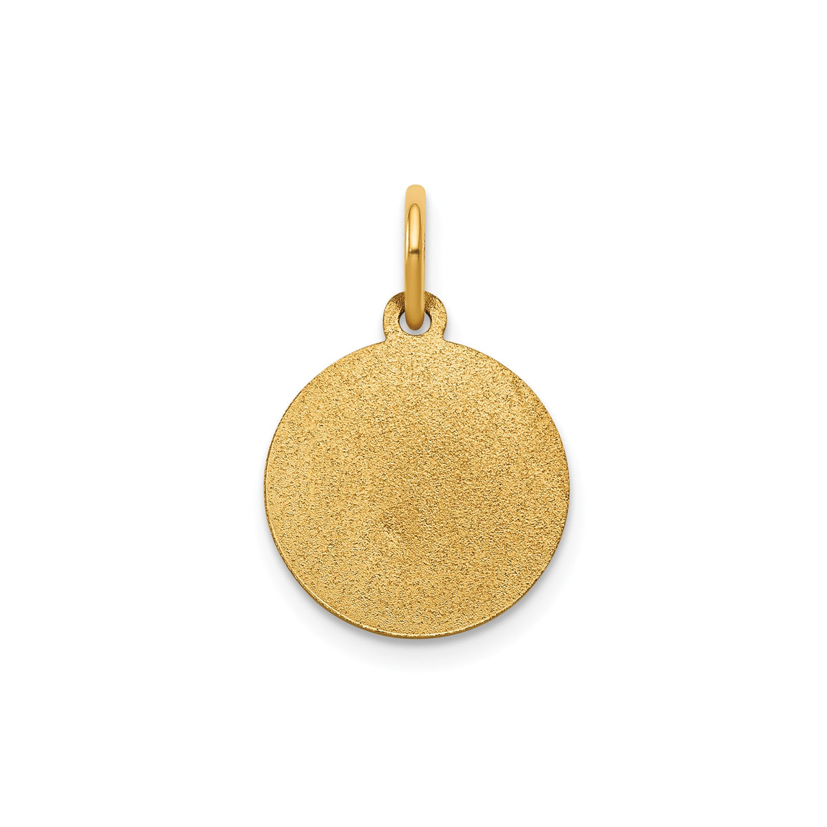 Round St. Charles Medal in 14K Yellow Gold, 13.25mm - Sophia Jewelers