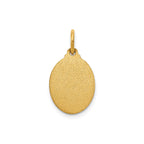 Oval St. Anthony-Spanish Medal in 14K Yellow Gold, 15x11.5mm - Sophia Jewelers