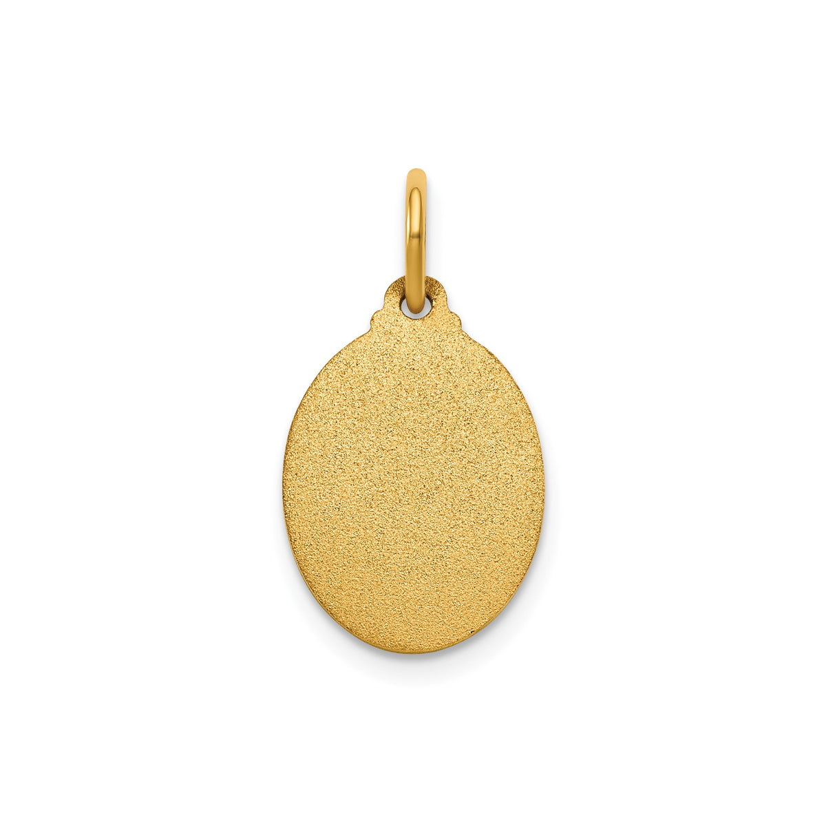 Oval St. Anthony-Spanish Medal in 14K Yellow Gold, 15x11.5mm - Sophia Jewelers