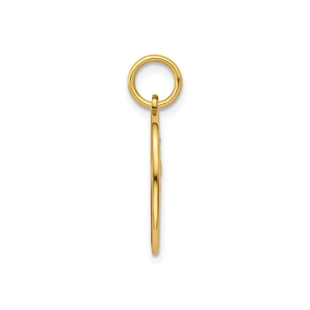 Our Lady of Guadalupe Medal in 14K Yellow Gold, 16.25mm - Sophia Jewelers