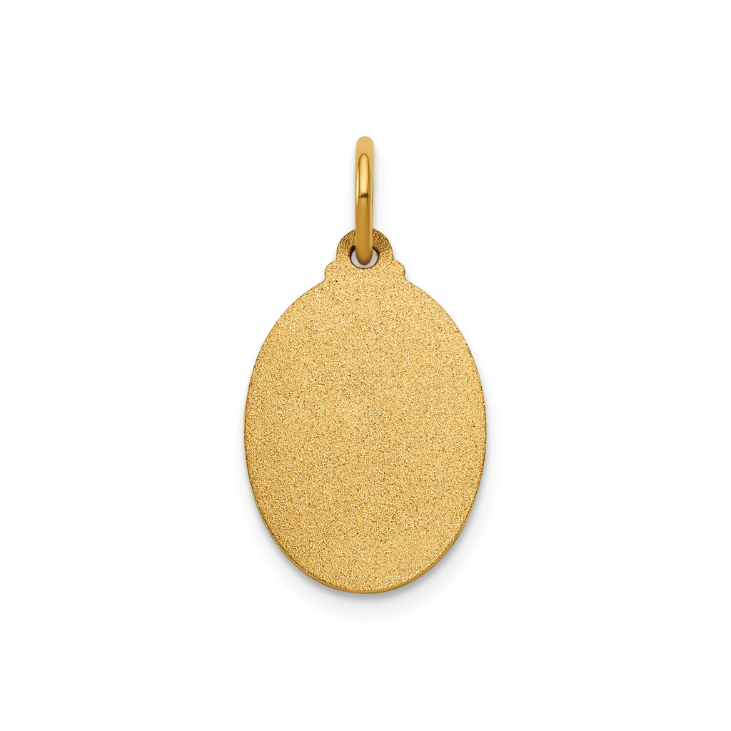 Sacred Heart of Jesus Medal in 14K Yellow Gold, 16.5x12mm - Sophia Jewelers
