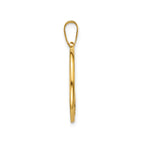 Round St. Daniel Medal in 14K Yellow Gold, 18.25mm - Sophia Jewelers