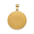 Round St. Anthony Medal in 14K Yellow Gold, 20.25mm - Sophia Jewelers