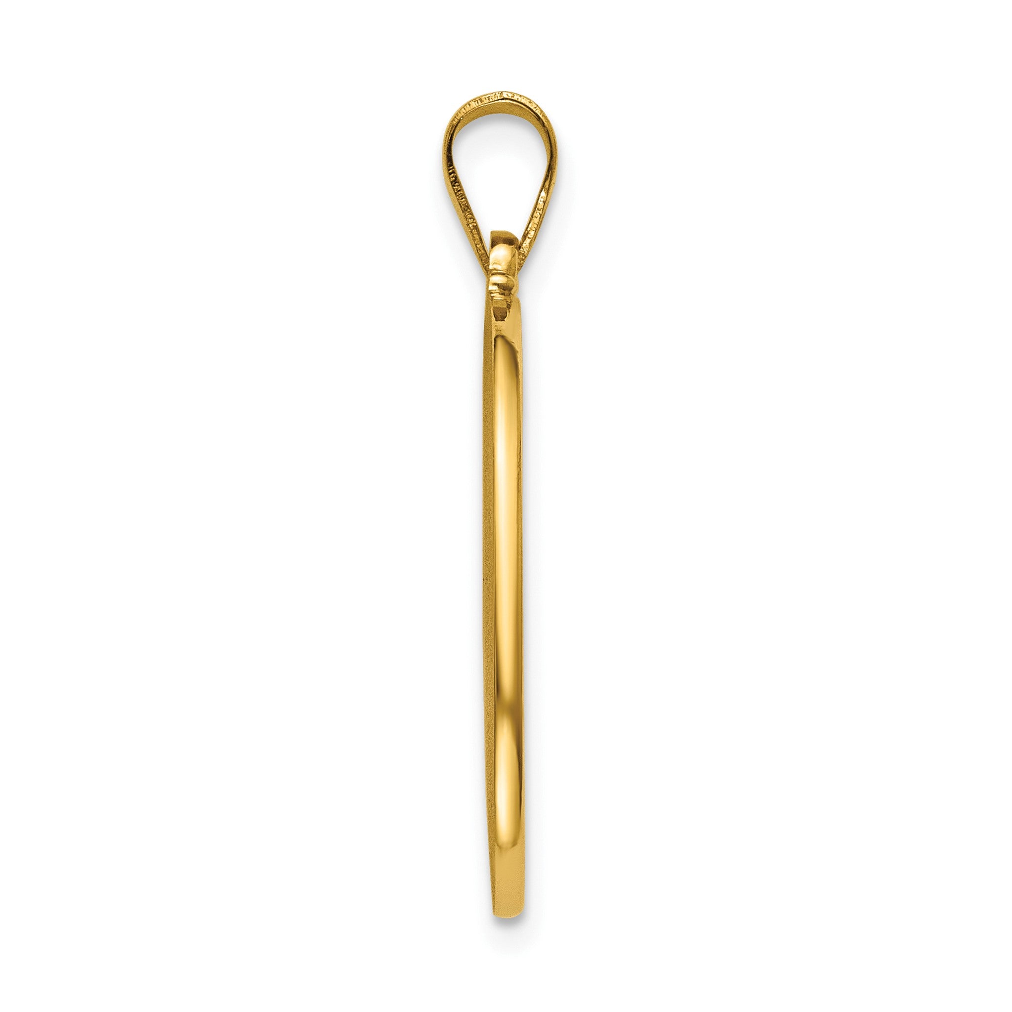 Oval Milagrosa Medal in 14K Yellow Gold, 21.5x15mm Secondary image