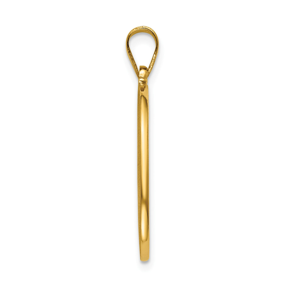 Oval St. Anthony-Spanish Medal in 14K Yellow Gold, 21.5x15mm - Sophia Jewelers