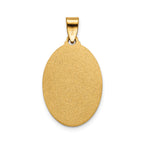 Oval St. Anthony Medal in 14K Yellow Gold, 21.5x15mm - Sophia Jewelers