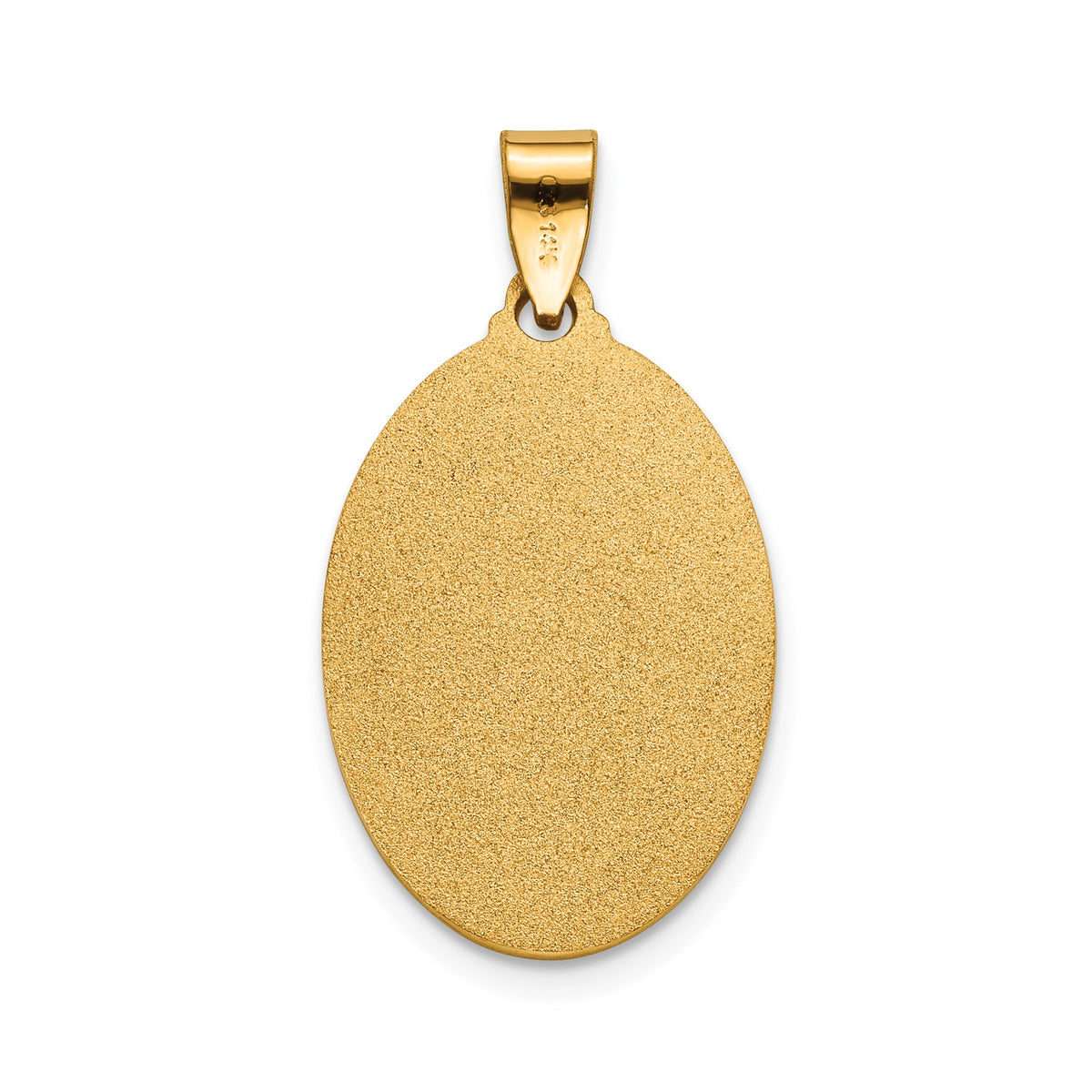Our Lady of Guadalupe Medal in 14K Yellow Gold, 21.5x15mm - Sophia Jewelers