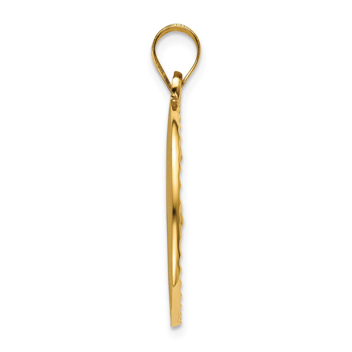 Round St. Francis Medal in 14K Yellow Gold, 22mm - Sophia Jewelers