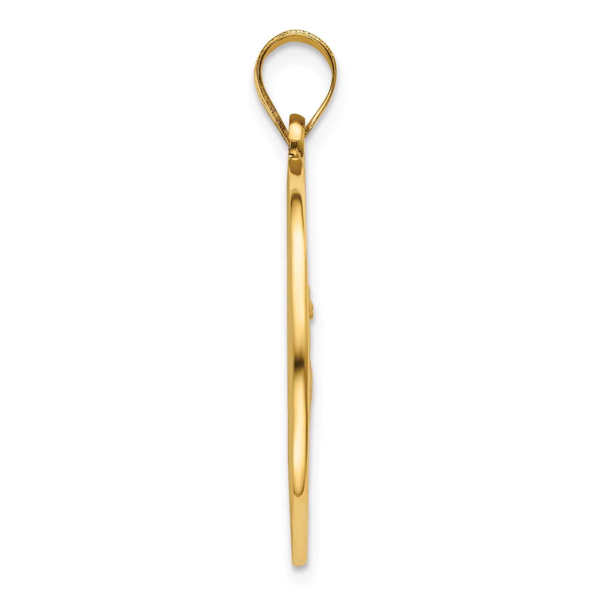 Round St. Joseph Medal in 14K Yellow Gold, 23.5mm Secondary image