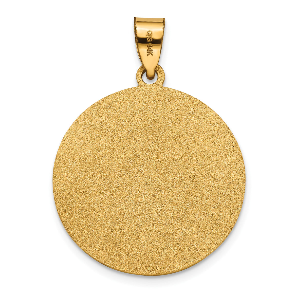 Round St. Anthony Medal in 14K Yellow Gold, 23.5mm - Sophia Jewelers