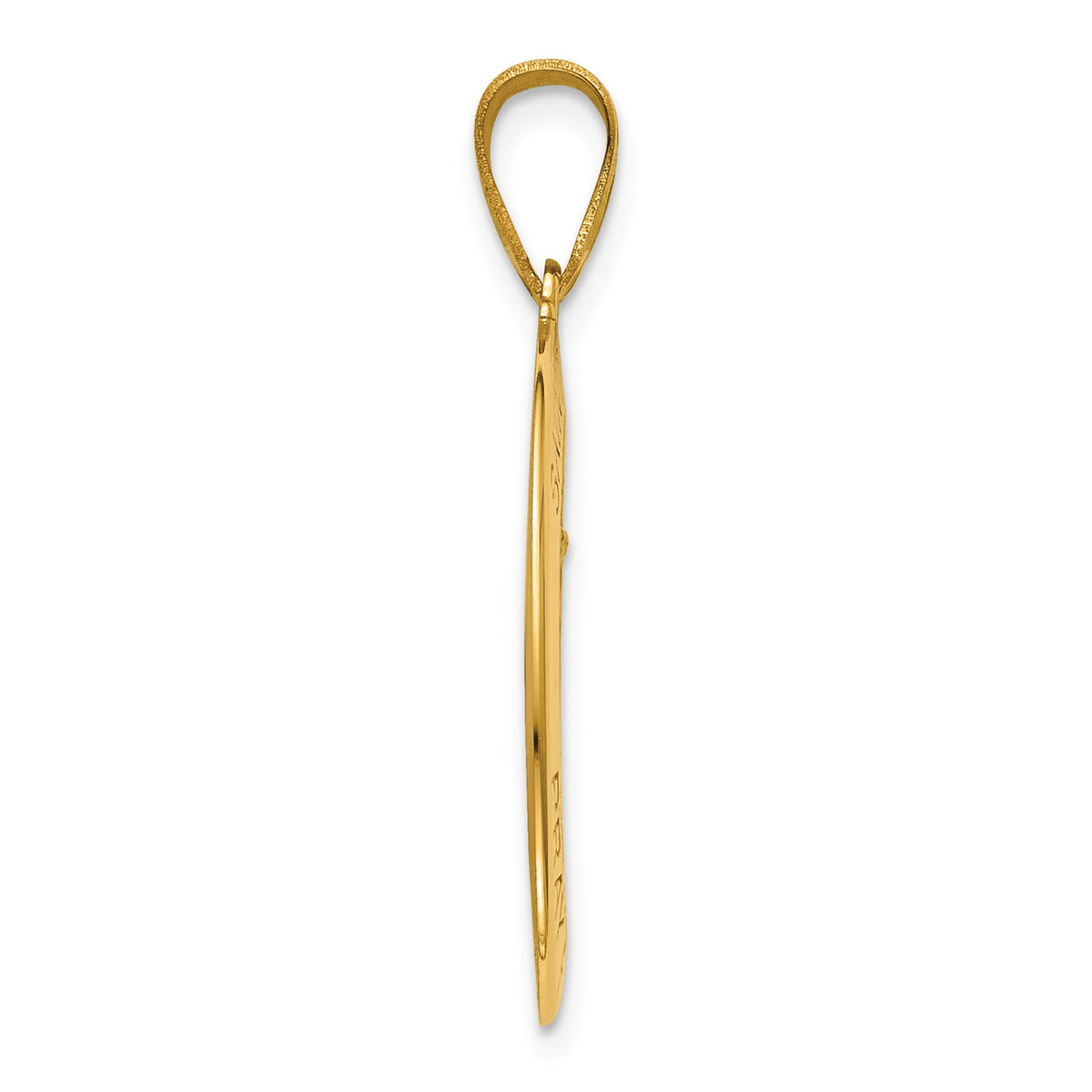 Oval St. Anthony Medal in 14K Yellow Gold, 23x16mm - Sophia Jewelers