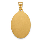Oval St. Anthony Medal in 14K Yellow Gold, 25x18mm - Sophia Jewelers